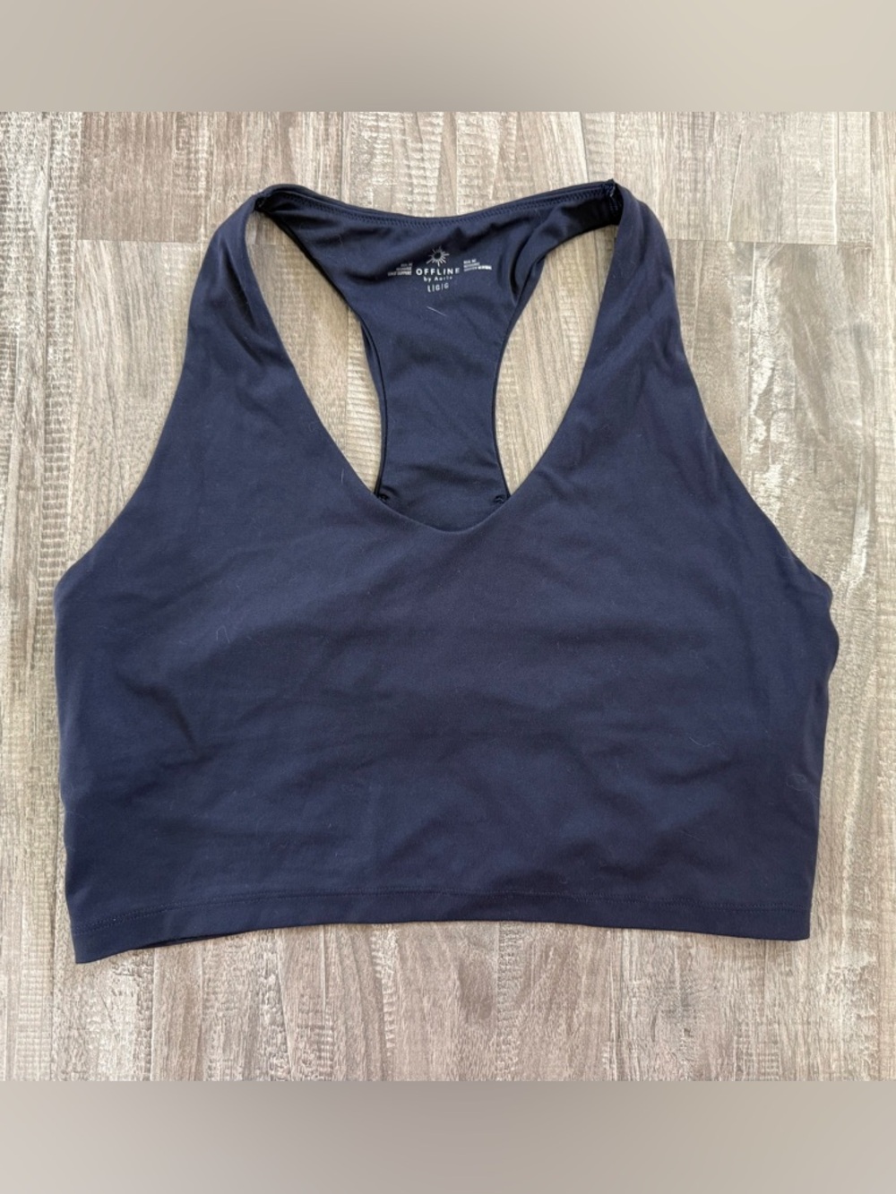 Navy Racerback Sports Bra